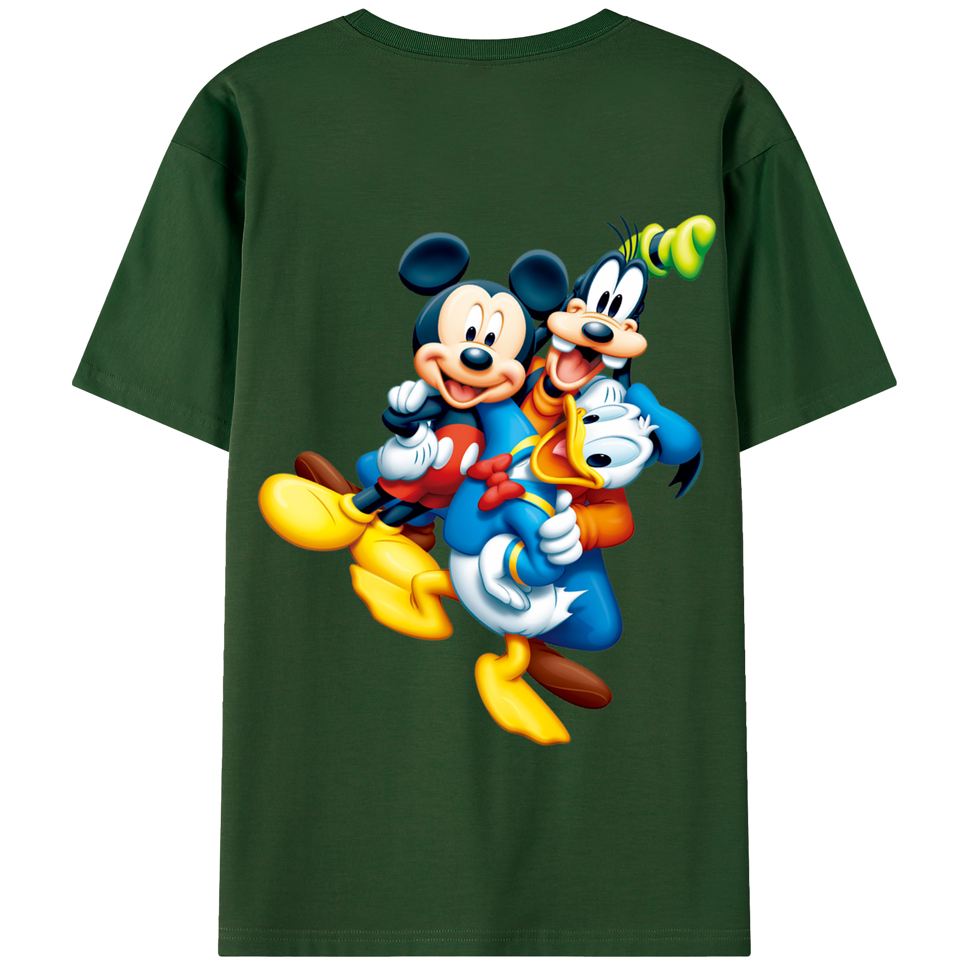 （画像用） ミッキーマウス Mickey Mouse 綿100％半袖Tシャツ（背面プリント）